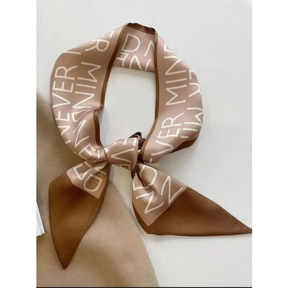 Boho brown scarf M1683